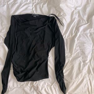 Long sleeve silk shirt